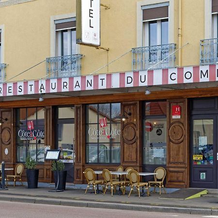 Hotel Le Terminus Et Son Restaurant Cote A Cote Autun Exterior foto